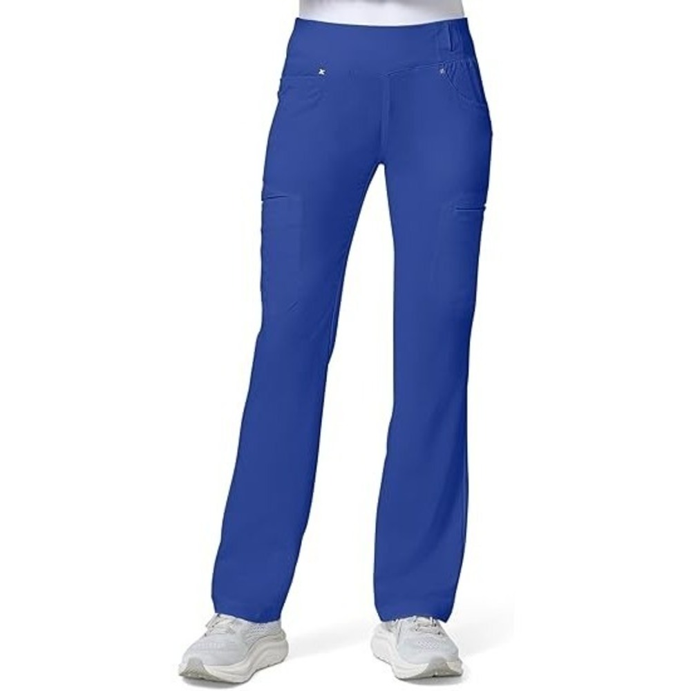MSRP $51 Cherokee Women's XS Galaxy Blue Mid Rise Straight Leg Scrub Pants